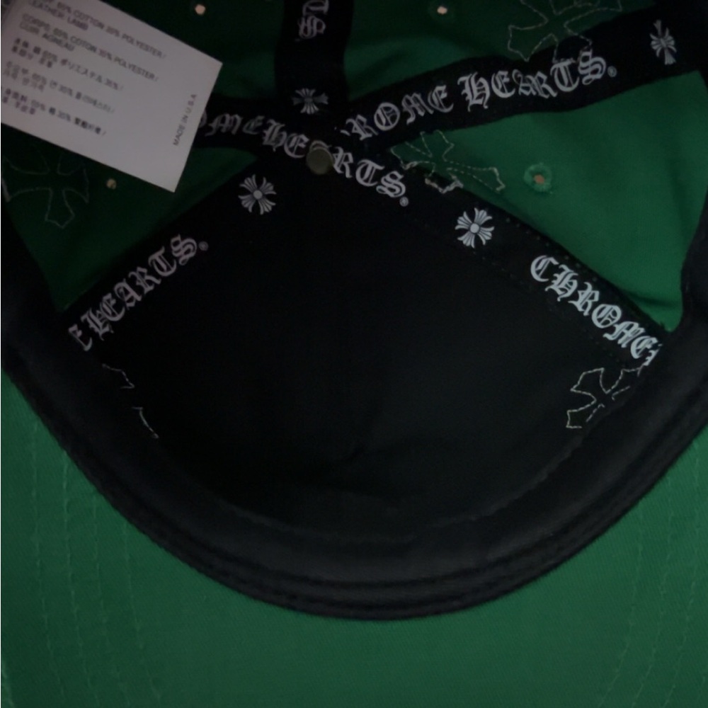 Chrome Hearts leather patch ‘Green’ hat - Picture 4 of 7